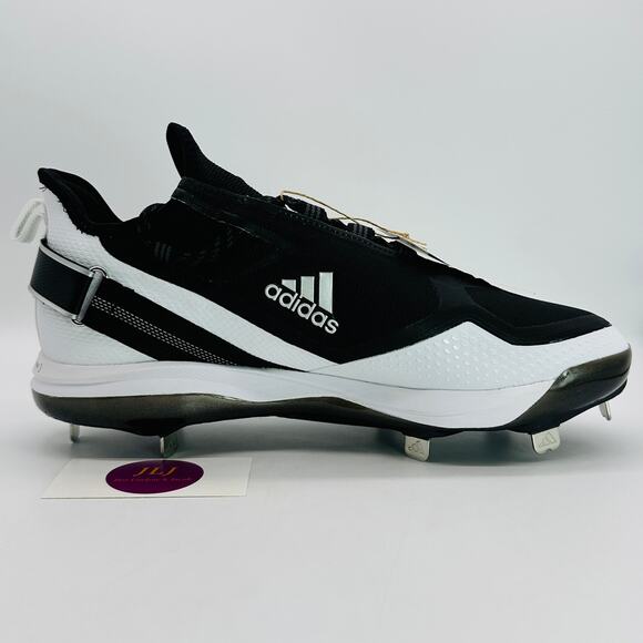 Adidas Men\'s Icon 7 Boost Metal Baseball Cleats Core Black/White FY4178 Size 12 main image 6